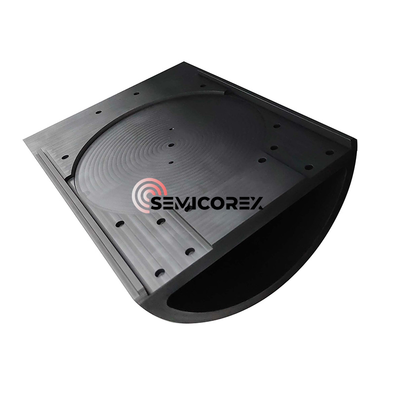 SiC-belagte halvmånedeler